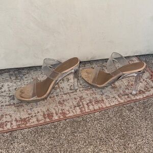Transparent Heeled Sandals